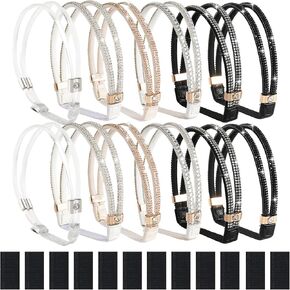 6 Pairs Shoe Straps for Heels, Adjustable Elastic Ankle Straps for High Heel Shoes and Sandals, Anti Loose Replacement Bands for Women, Secure Fit for Daily Wear, Office Weddings and Parties in Saudi Arabia
