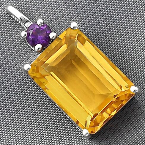 Natural Multi Stone Octagon Shape 925 Silver Pendant DGP1010 P-1113 in Saudi Arabia