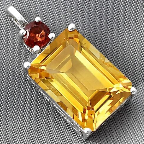 Natural Multi Stone Octagon Shape 925 Silver Pendant DGP1010 P-1113 in Saudi Arabia