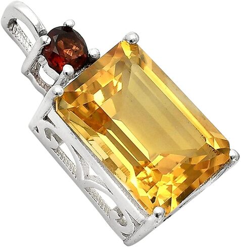 Natural Multi Stone Octagon Shape 925 Silver Pendant DGP1010 P-1113 in Saudi Arabia