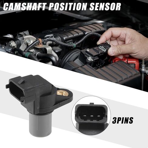 Camshaft Position Sensor No.A0031539728 Engine Crankshaft Position Sensor for Dodge Sprinter 2500 2003-2006 ABS Black in Saudi Arabia