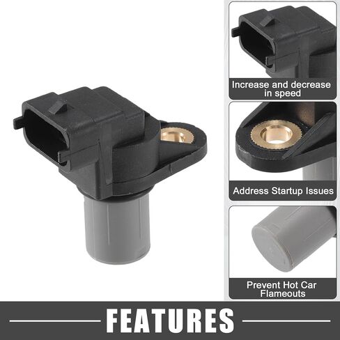 Camshaft Position Sensor No.A0031539728 Engine Crankshaft Position Sensor for Dodge Sprinter 2500 2003-2006 ABS Black in Saudi Arabia