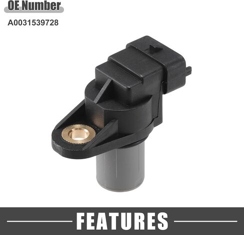 Camshaft Position Sensor No.A0031539728 Engine Crankshaft Position Sensor for Dodge Sprinter 2500 2003-2006 ABS Black in Saudi Arabia