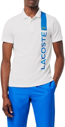 Lacoste Mens Sport Ultra Dry Print Branding Sport Polo Shirt in Saudi Arabia