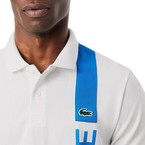 Lacoste Mens Sport Ultra Dry Print Branding Sport Polo Shirt in Saudi Arabia