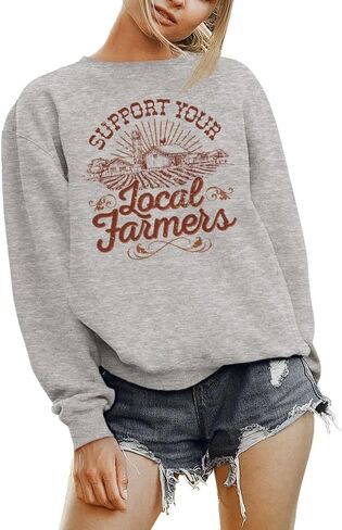Support Your Local Farmers (Country) Sweatshirt Unisex in Saudi Arabia
