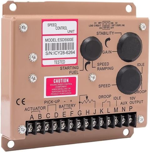 ESD5500E Generator Speed Controller module 5500E electric speed Governor 12v 24v DC motor control diesel engine part(ESD 5500E) in Saudi Arabia