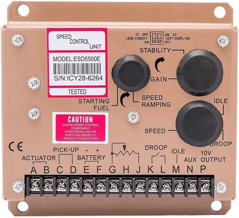 ESD5500E Generator Speed Controller module 5500E electric speed Governor 12v 24v DC motor control diesel engine part(ESD 5500E) in Saudi Arabia