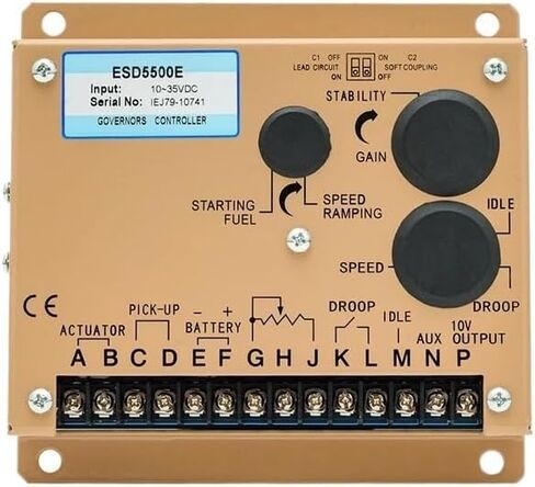 ESD5500E Generator Speed Controller module 5500E electric speed Governor 12v 24v DC motor control diesel engine part(ESD 5500E) in Saudi Arabia
