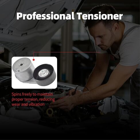 39371 Belt Tensioner Assembly Fit for Cadillac Escalade 15-20 Chevy Silverado 1500 14-19 Silverado 2500 14-18 Suburban/Tahoe 15-20 GMC Sierra 1500 14-19 Yukon 15-20#12626059 in Saudi Arabia