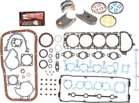 طقم إعادة تدوير محرك Evergreen FSBRR3003EVE متوافق مع 91-94 Nissan 240SX 2.4 KA24DE مجموعة حشية كاملة، محامل قضيب رئيسية ذات حجم قياسي، حلقات مكبس ذات حجم قياسي in Saudi Arabia