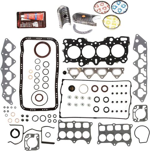 Evergreen Engine Rering Kit FSBRR4008EVE Compatible With 94-01 Acura Integra B18C1 B18C5 Full Gasket Set, Standard Size Main Rod Bearings, Standard Size Piston Rings in Saudi Arabia