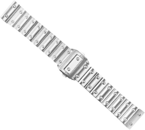 23MM WATCH BAND 38MM COMPATIBLE WITH CARTIER SANTOS 100 XL WSSA0018 BRACELET STAINLESS STEEL in Saudi Arabia