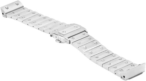 23MM WATCH BAND 38MM COMPATIBLE WITH CARTIER SANTOS 100 XL WSSA0018 BRACELET STAINLESS STEEL in Saudi Arabia