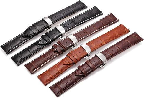 CongYi Genuine Leather Watch Strap 12 13 14 15 16 17 18mm 19 20mm 21mm 22mm 24mm Watch Band Butterfly Buckle Wrist Watchband in Saudi Arabia