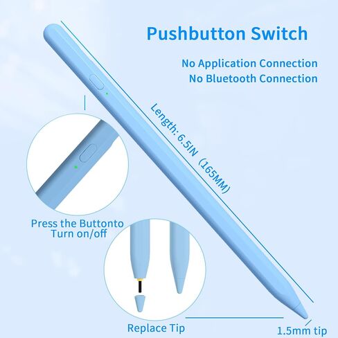 Stylus Pens for Touch Screens, Universal Fine Point iPad Pencil (White) in Kuwait