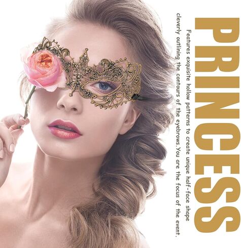 Masquerade Masks for Women Lace Eye Mask Venetian Halloween Mask for Carnival Party Prom Ball in Kuwait