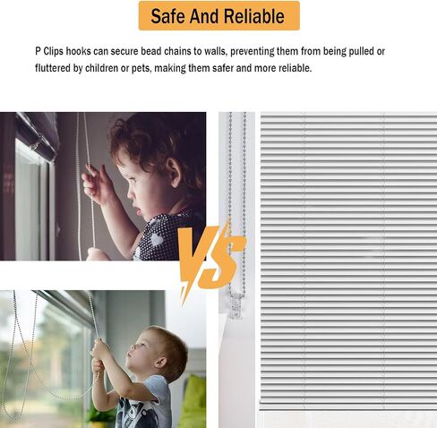 #10 Stainless Steel Continuous Blind Chain for Clutch Roller Window Shade, Roller Shade Chain (Drop 60"), Endless Blinds Beaded Chain with 1 PCS P Clip Fixation Hook and 2 PCS Connectors in Saudi Arabia