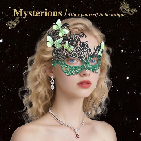 Masquerade Mask for Women, Fit Well Mardi Gras Mask with Adjustable Strap for Masquerade Costume Party in Saudi Arabia