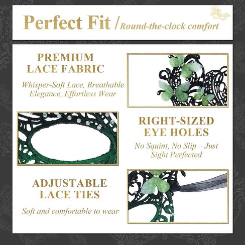 Masquerade Mask for Women, Fit Well Mardi Gras Mask with Adjustable Strap for Masquerade Costume Party in Saudi Arabia