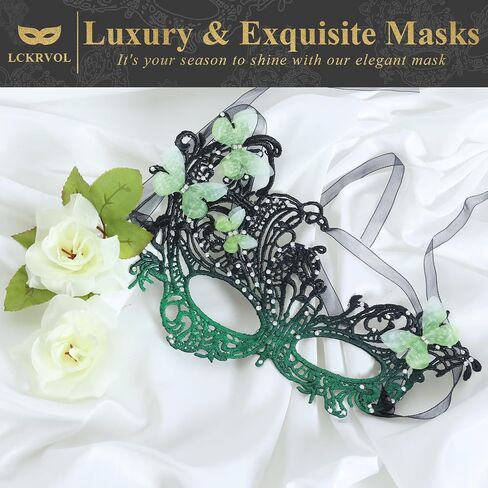 Masquerade Mask for Women, Fit Well Mardi Gras Mask with Adjustable Strap for Masquerade Costume Party in Saudi Arabia