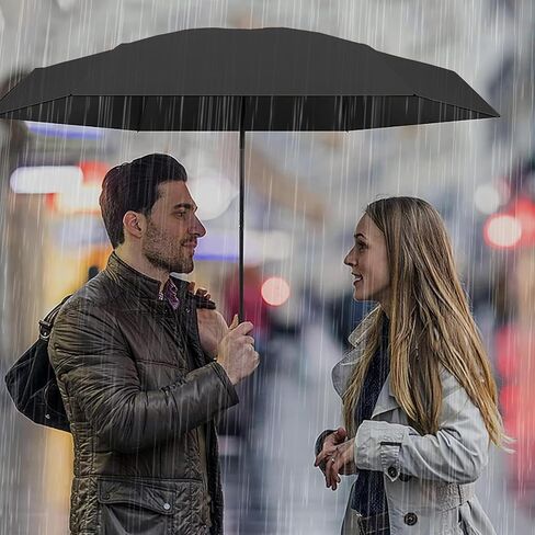 Automatic Reverse Folding Umbrella with 8 Ribs - Compact Windproof Inverted Design for Travel and Outdoor Activities in Saudi Arabia