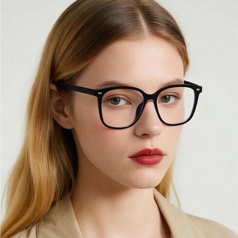 Oversized Blue Light Blocking Glasses for women, Computer Reading, Anti Glare, Reduce Eyestrain in Saudi Arabia