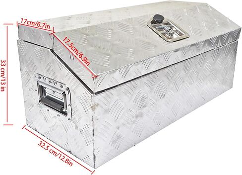 30 Trailer Tongue Tool Box Diamond Tread Aluminum Heavy Duty Truck Pick Up Underbody Storage Organizer Weather Resistant Seal Planks w/Keys in Saudi Arabia