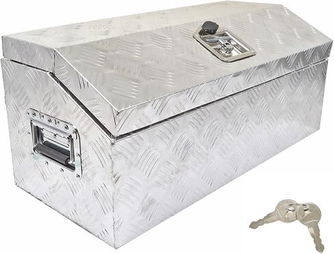 30 Trailer Tongue Tool Box Diamond Tread Aluminum Heavy Duty Truck Pick Up Underbody Storage Organizer Weather Resistant Seal Planks w/Keys in Saudi Arabia