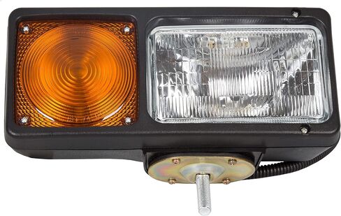 HECASA Universal Trunk Snowplow Lights عدسة بلاستيكية شفافة + استبدال الإسكان الأسود لـ 64261-4 in Saudi Arabia