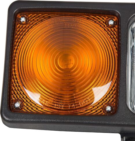 HECASA Universal Trunk Snowplow Lights عدسة بلاستيكية شفافة + استبدال الإسكان الأسود لـ 64261-4 in Saudi Arabia