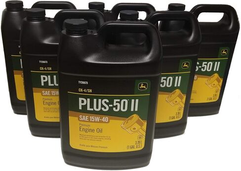 John Deere Original Equipment Plus-50 II SAE 15W-40 Oil - TY26673 (MULTI-PACK GALLONS) (2) in Saudi Arabia