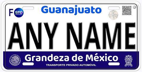 Celaya Guanajuato Mexico Personalized Novelty Car Auto License Plate Any Name in Saudi Arabia