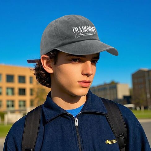 I'm A Mommy Mamacita Hats for Men Cool Washed Distressed Baseball Cap in Saudi Arabia