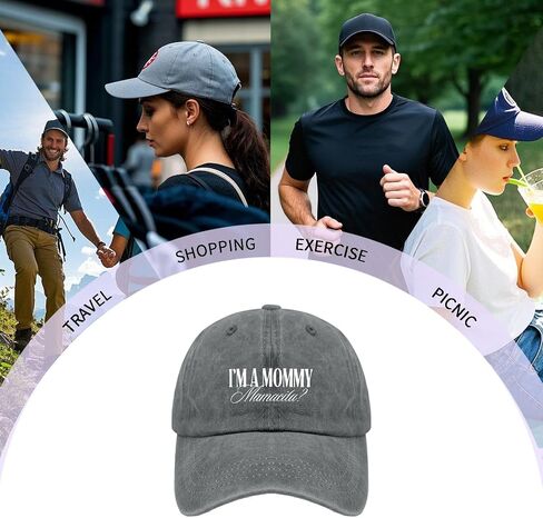 I'm A Mommy Mamacita Hats for Men Cool Washed Distressed Baseball Cap in Saudi Arabia