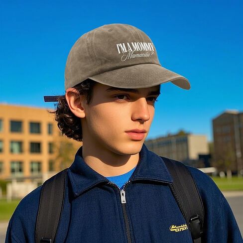 I'm A Mommy Mamacita Hats for Men Cool Washed Distressed Baseball Cap in Saudi Arabia