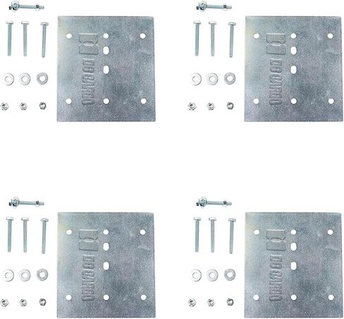 مجموعة تركيب لوحة المسار E الآمنة للغاية من DC Cargo، 8 عبوات | اللوحة الخلفية لتركيب السكك الحديدية E-Track، والمسامير، والصواميل، والغسالات in Kuwait
