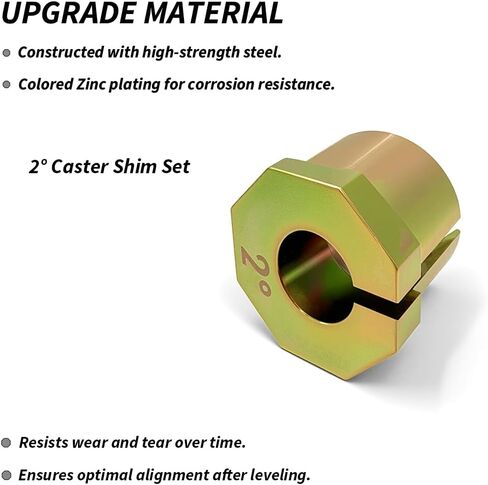 2° Caster Shim Set For Ford F450 F350 F250 4WD Super Duty 2005-2022, Excursion 2000-2005, XL XLT FX4 Sport Utility Improved Handling & Steering in Saudi Arabia