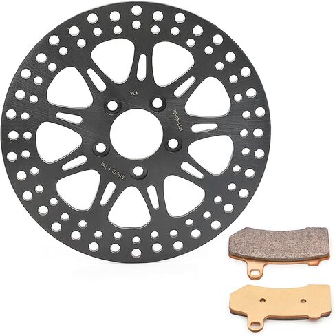 TOFR 11.8" Rear Brake Rotor Disc Pads for Harley TOURING Electra Glide Street Glide Road Glide Ultra Custom Special Road King 2008-2021 in Saudi Arabia
