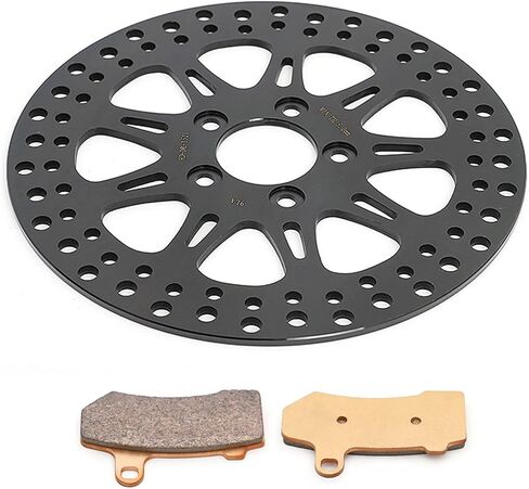 TOFR 11.8" Rear Brake Rotor Disc Pads for Harley TOURING Electra Glide Street Glide Road Glide Ultra Custom Special Road King 2008-2021 in Saudi Arabia