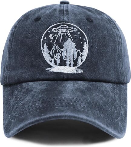 Bigfoot Hat for Men Women, Adjustable Cotton Sasquatch Embroidered Baseball Cap for Papa Mama in Saudi Arabia