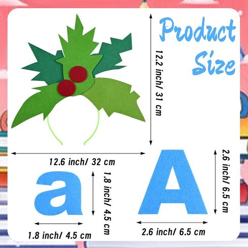 Palm Tree Costume Accessories Set Includes Palm Tree Headband and Self Adhesive Felt Letters Alphabet Book Character Costume for World Book Day Cosplay Party Supplies in Saudi Arabia
