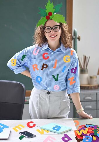 Palm Tree Costume Accessories Set Includes Palm Tree Headband and Self Adhesive Felt Letters Alphabet Book Character Costume for World Book Day Cosplay Party Supplies in Saudi Arabia