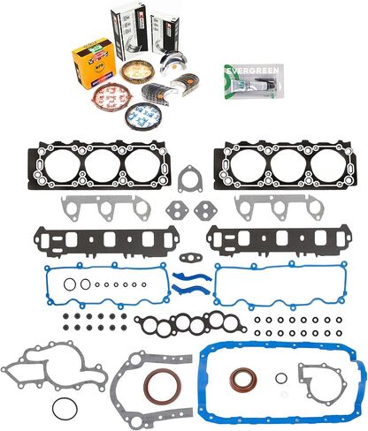 MA-5741126834-5 مجموعة حشية كاملة محامل حلقات تناسب 91-95 فورد ميركوري 3.0L OHV VIN U 1 in Saudi Arabia