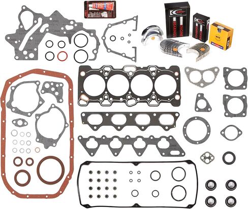 MA-4216959019-4 Full Gasket Set Bearings Rings Fit 93-97 Eagle Mitsubishi Plymouth 2.4 SOHC 4G64 in Saudi Arabia