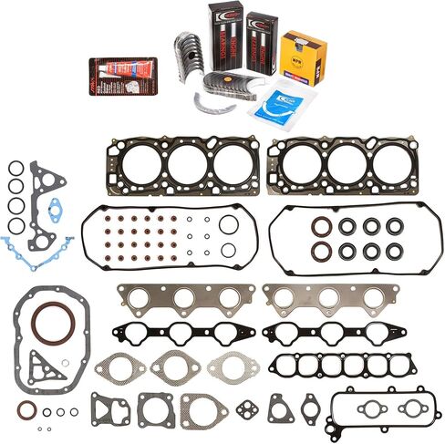 MA-4216959101-5 Full Gasket Set Bearings Rings Fit 99-03 Chrysler Dodge Mitsubishi 3.0 SOHC 6G72 in Saudi Arabia