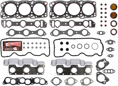 MA-4216958876-7 Full Gasket Set Bearings Rings Fit 88-00 Chrysler Dodge Mitsubishi Plymouth 6G72 in Saudi Arabia