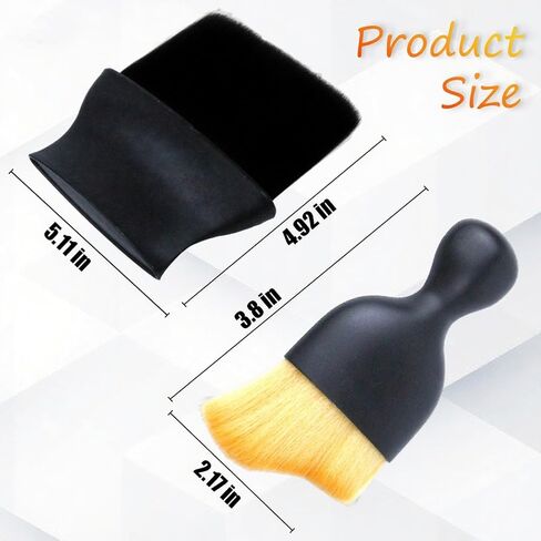4 Pcs Auto Interior Dust Brush Set Soft Bristles Detailing Brush Dusting Tool Car Interior Cleaning Soft Brushes Duster for Automotive Dashboard, Air Conditioner Vents, Keyboard Dust Removal in Kuwait