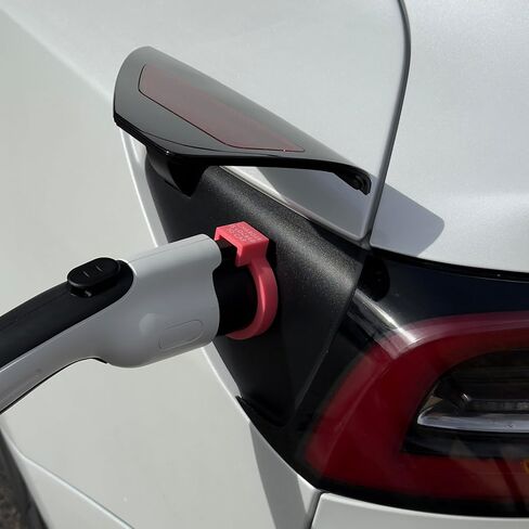 قاعدة الباب لمحول Tesla/J1772 للطراز Y وحزمة حلقة قفل الشاحن 2026+ Juniper (أحمر) in Kuwait