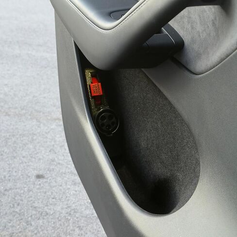 قاعدة الباب لمحول Tesla/J1772 للطراز Y وحزمة حلقة قفل الشاحن 2026+ Juniper (أحمر) in Kuwait